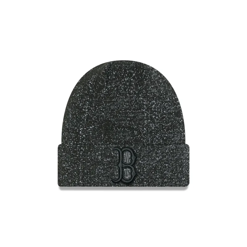 Boston Red Sox Reflective Black Knit Beanie sold by New Era