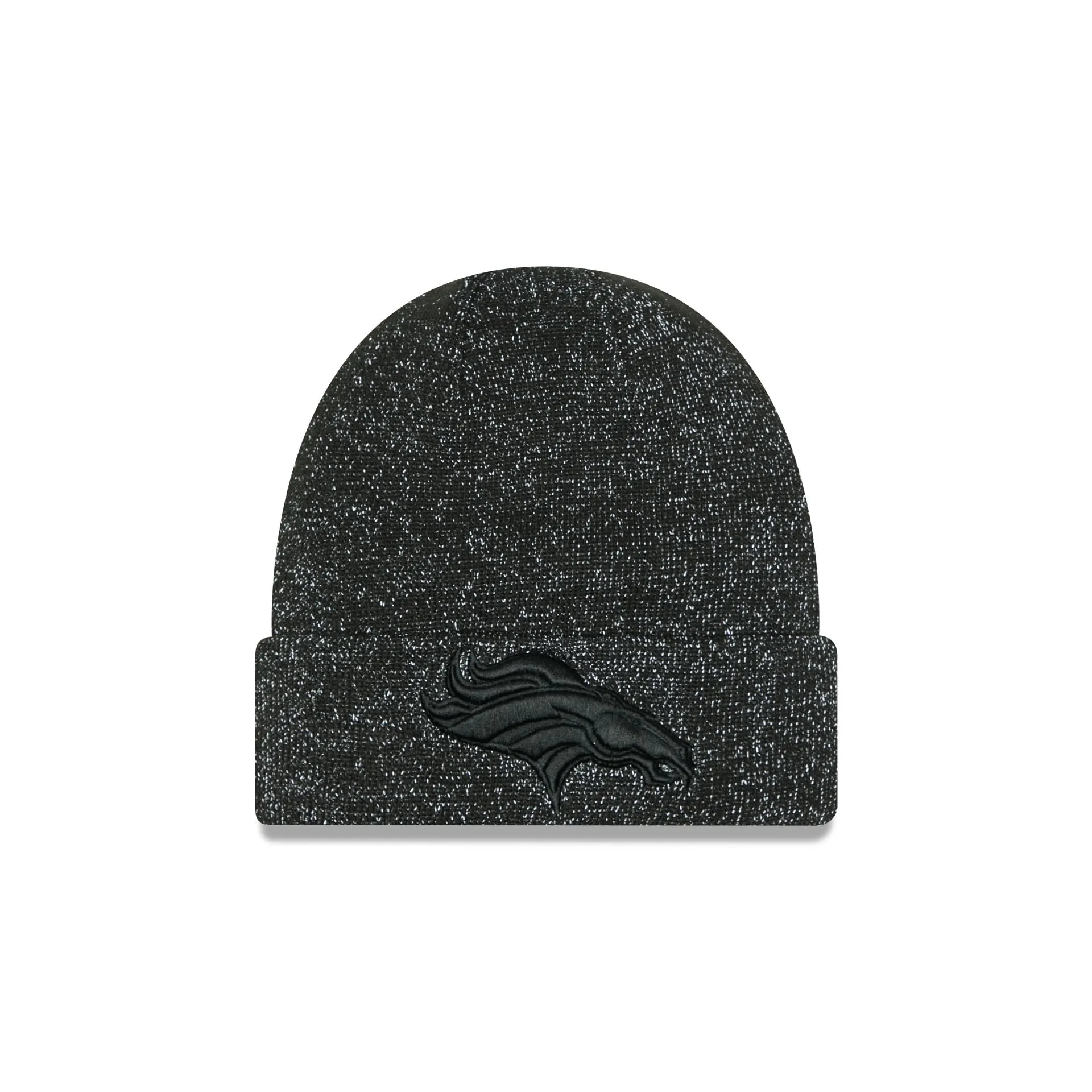 Denver Broncos Reflective Black Knit Beanie sold by New Era