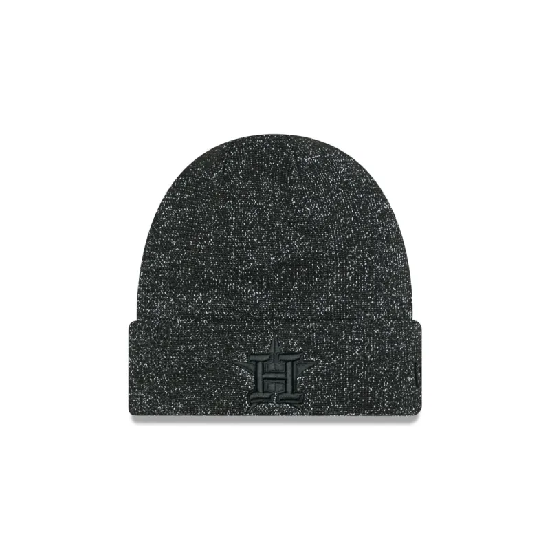 Houston Astros Reflective Black Knit Beanie sold by New Era