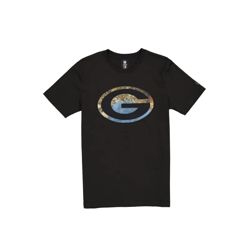 Green Bay Packers Black Realtree T-Shirt made by New Era