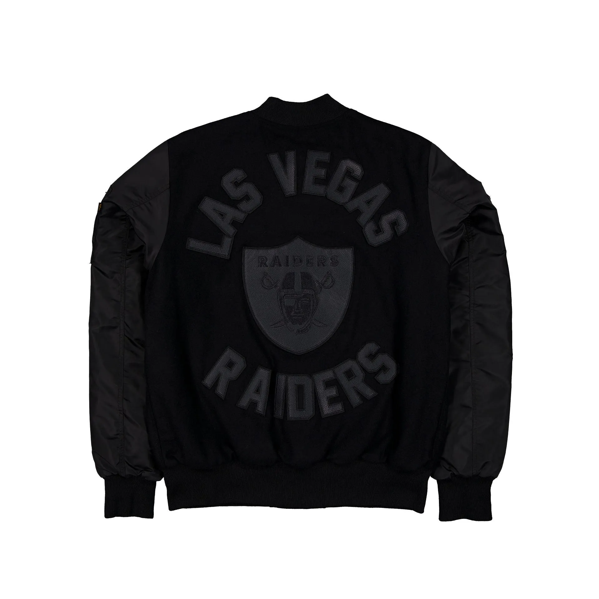 Alpha Industries x Las Vegas Raiders MA-1 Wool Varsity Jacket Black sold by New Era product image thumbnail 3