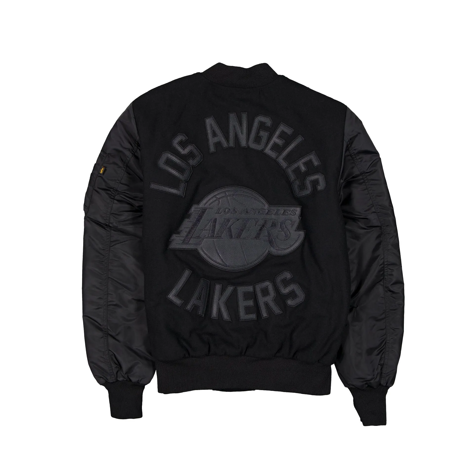 Alpha Industries x Los Angeles Lakers MA-1 Wool Varsity Jacket Black sold by New Era product image thumbnail 3