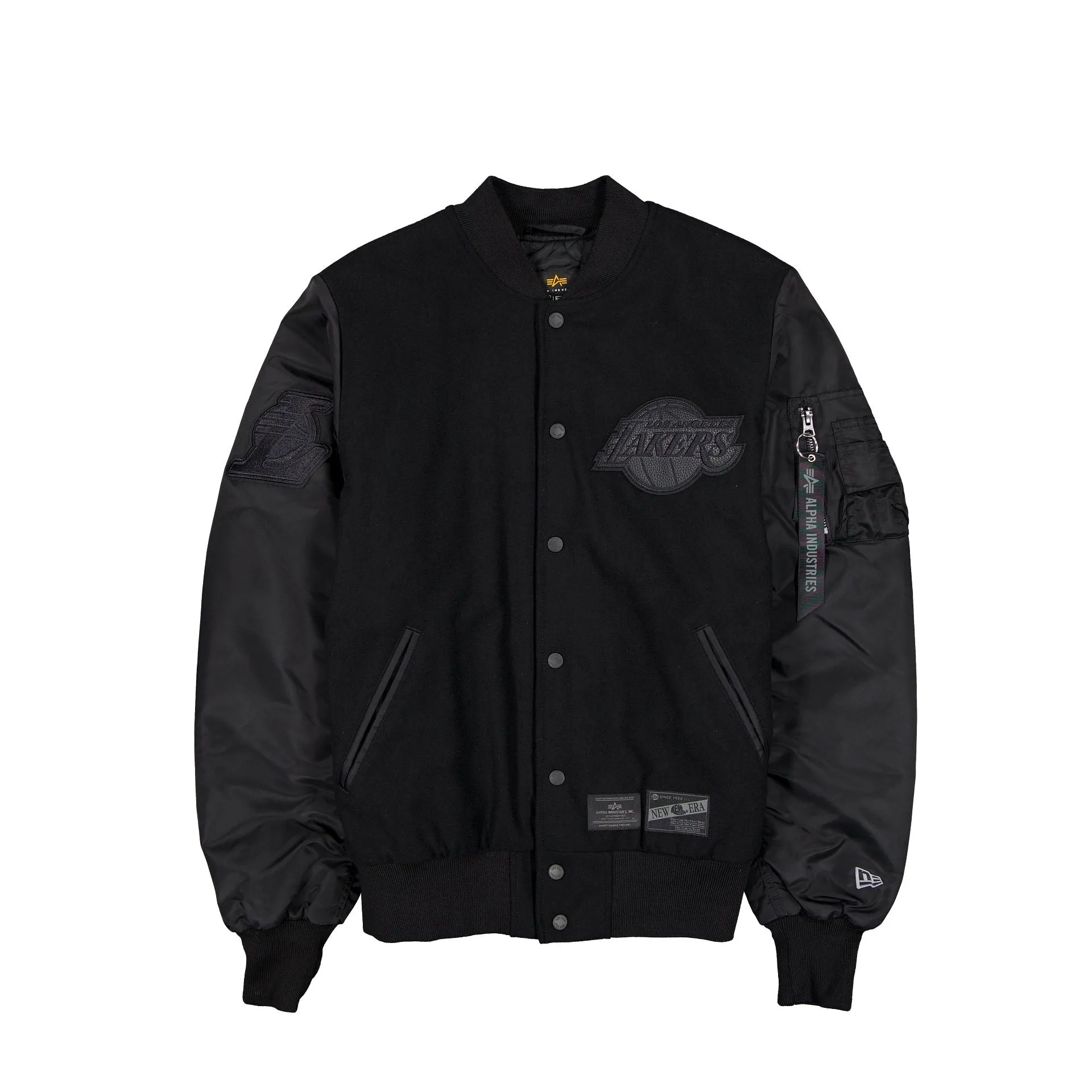 Alpha Industries x Los Angeles Lakers MA-1 Wool Varsity Jacket Black sold by New Era product image thumbnail 2