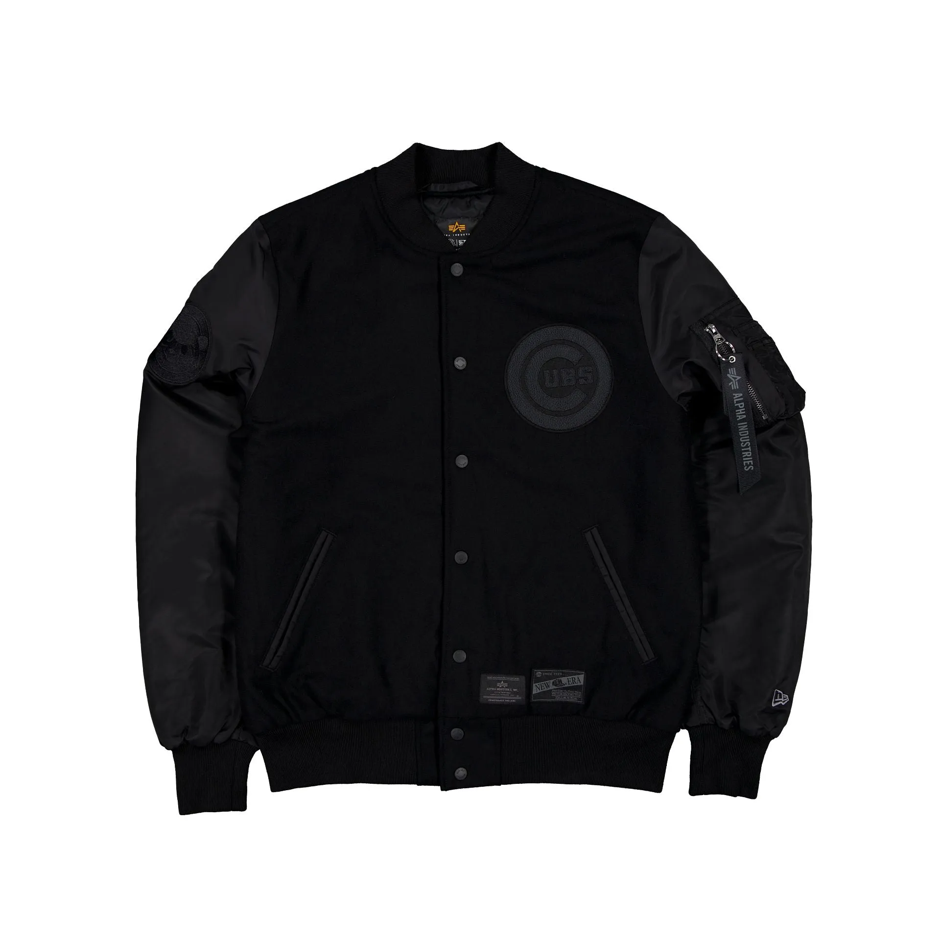 Alpha Industries x Chicago Cubs MA-1 Wool Varsity Jacket Black sold by New Era product image thumbnail 2
