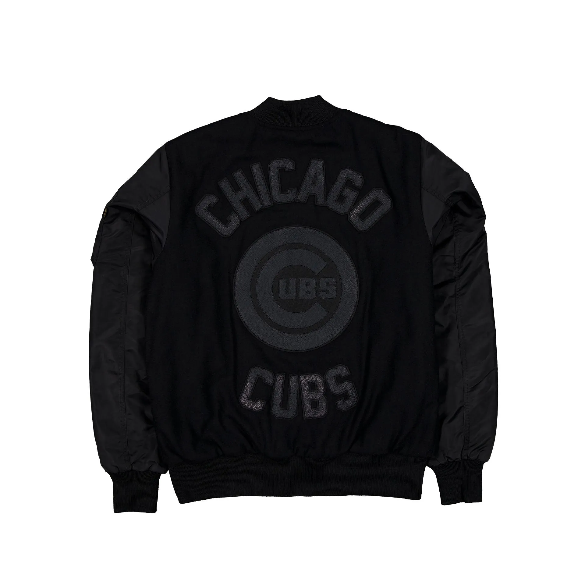 Alpha Industries x Chicago Cubs MA-1 Wool Varsity Jacket Black sold by New Era product image thumbnail 3