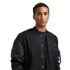 Alpha Industries x New York Knicks MA-1 Wool Varsity Jacket Black sold by New Era