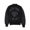 Alpha Industries x New York Knicks MA-1 Wool Varsity Jacket Black sold by New Era