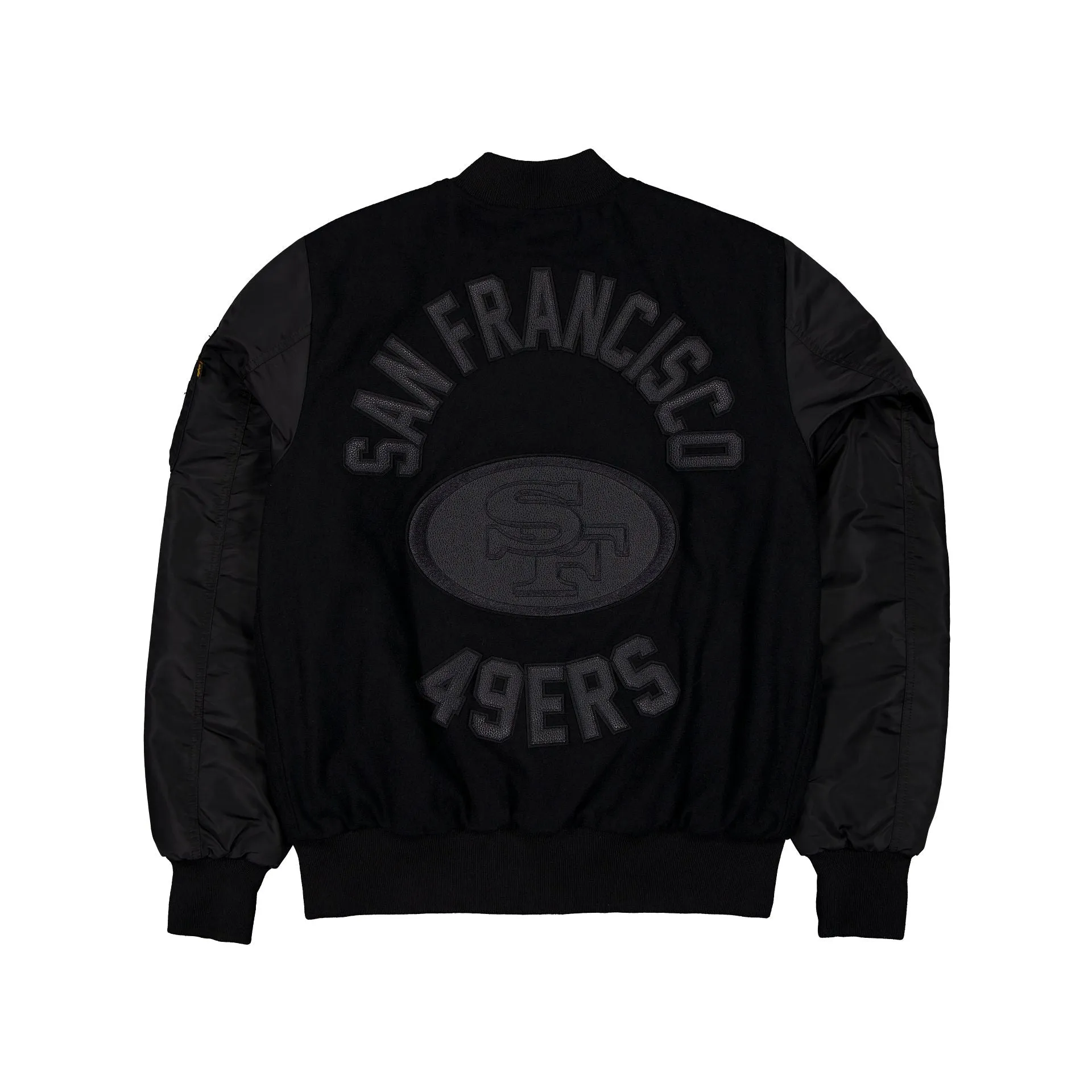 Alpha Industries x San Francisco 49ers MA-1 Wool Varsity Jacket Black sold by New Era product image thumbnail 3