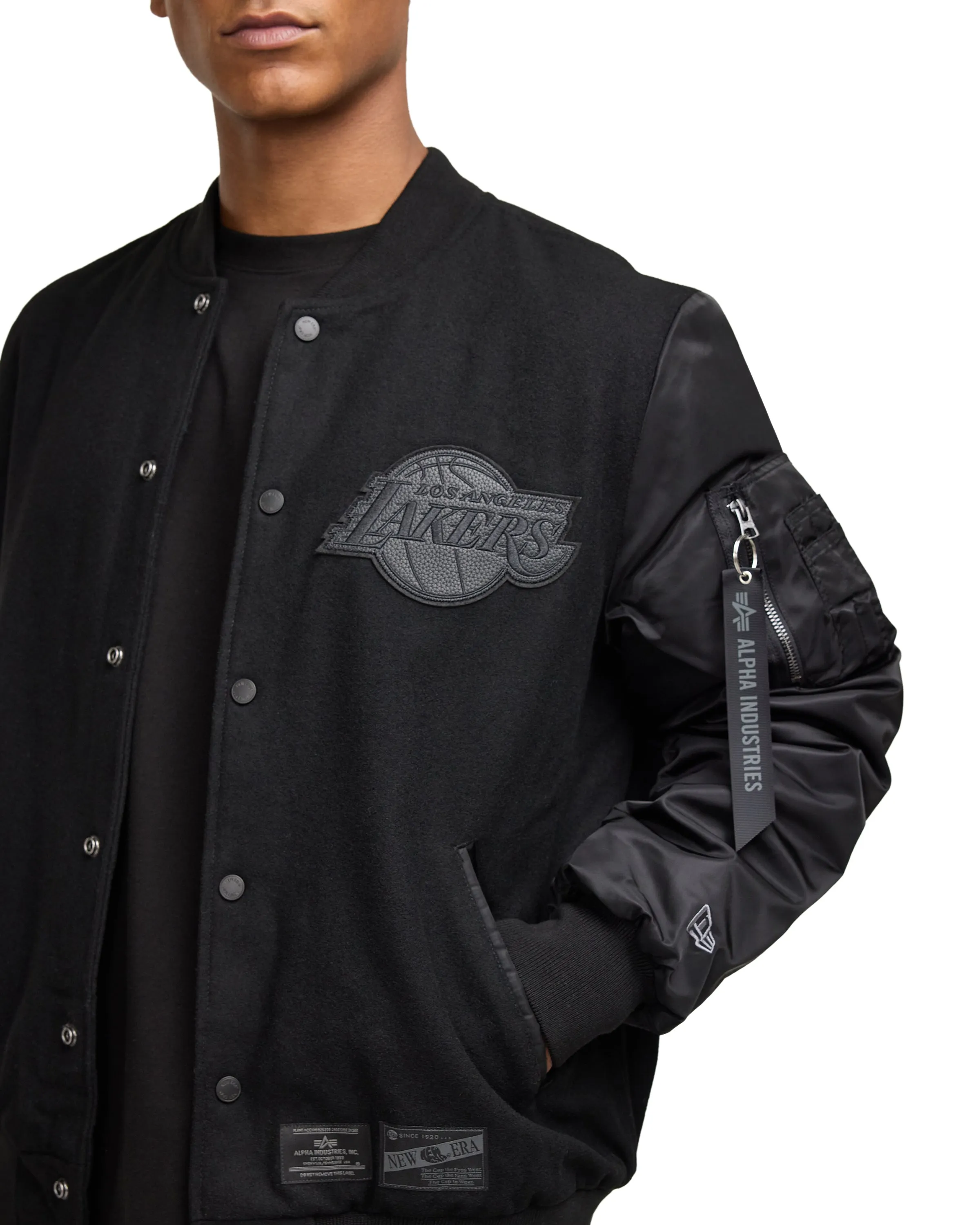 Alpha Industries x Chicago Bulls MA-1 Wool Varsity Jacket Black sold by New Era product image thumbnail 4