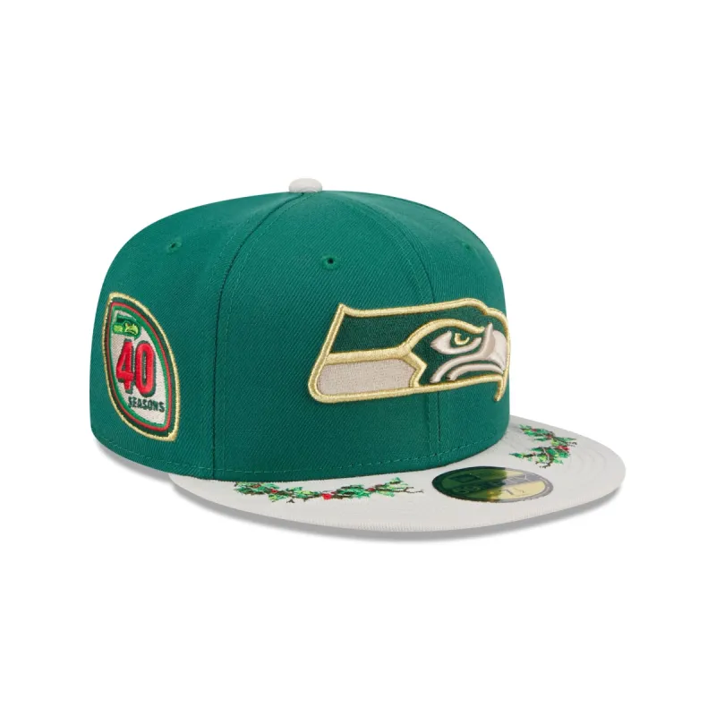 Seattle Seahawks Novelty Holly 59FIFTY Fitted Hat sold by New Era