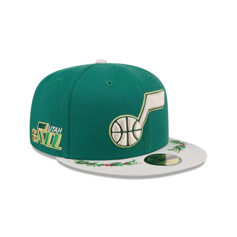 Utah Jazz Novelty Holly 59FIFTY Fitted Hat sold by New Era