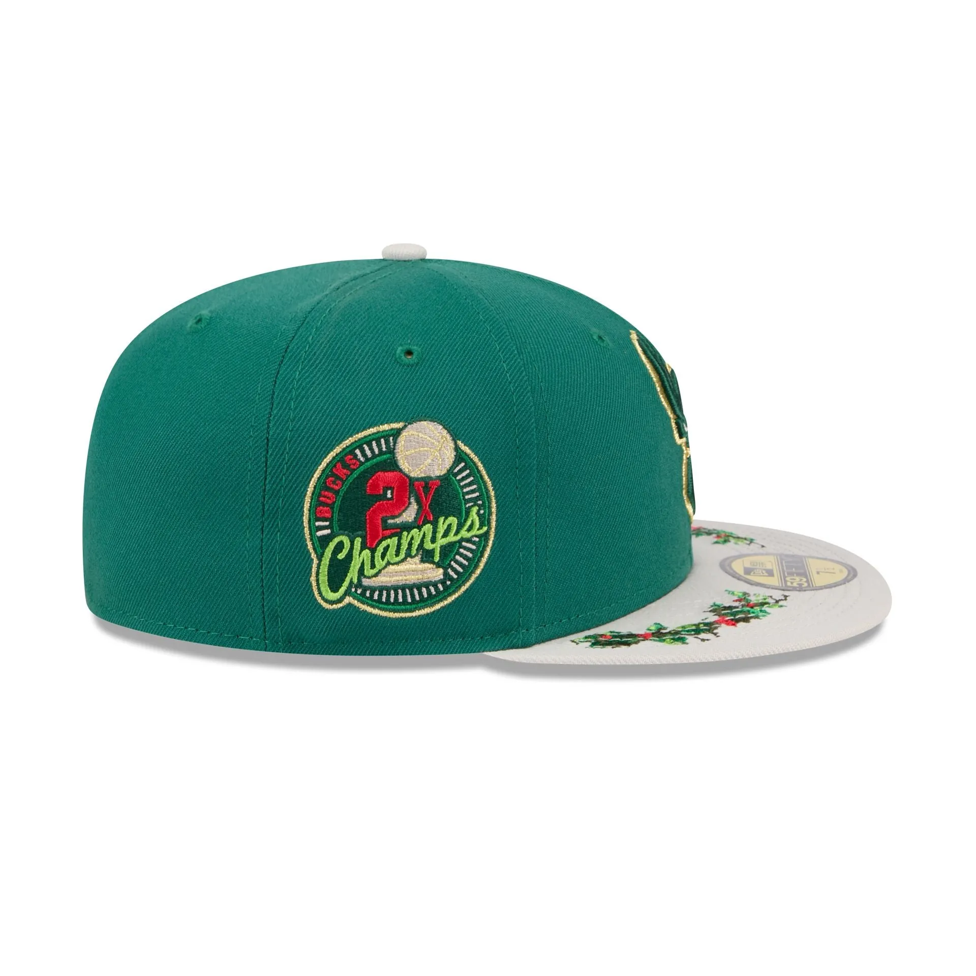 Milwaukee Bucks Novelty Holly 59FIFTY Fitted Hat sold by New Era product image thumbnail 4