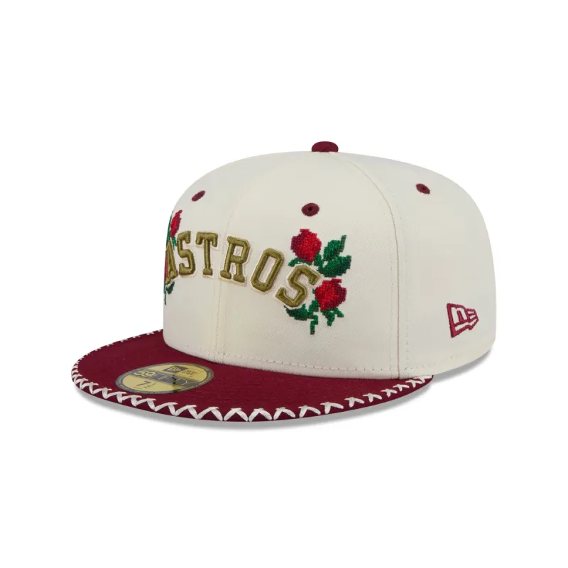 Houston Astros Novelty Stitch 59FIFTY Fitted Hat sold by New Era