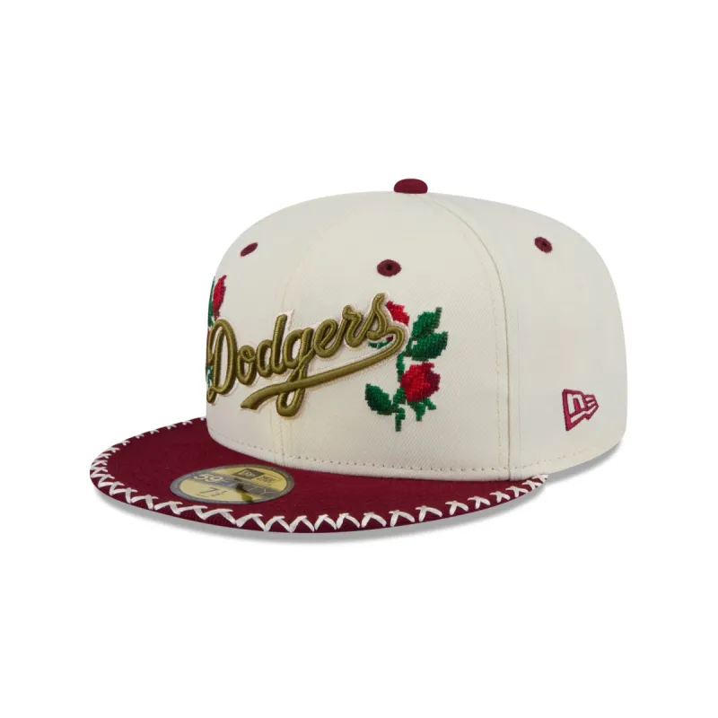Los Angeles Dodgers Novelty Stitch 59FIFTY Fitted Hat sold by New Era