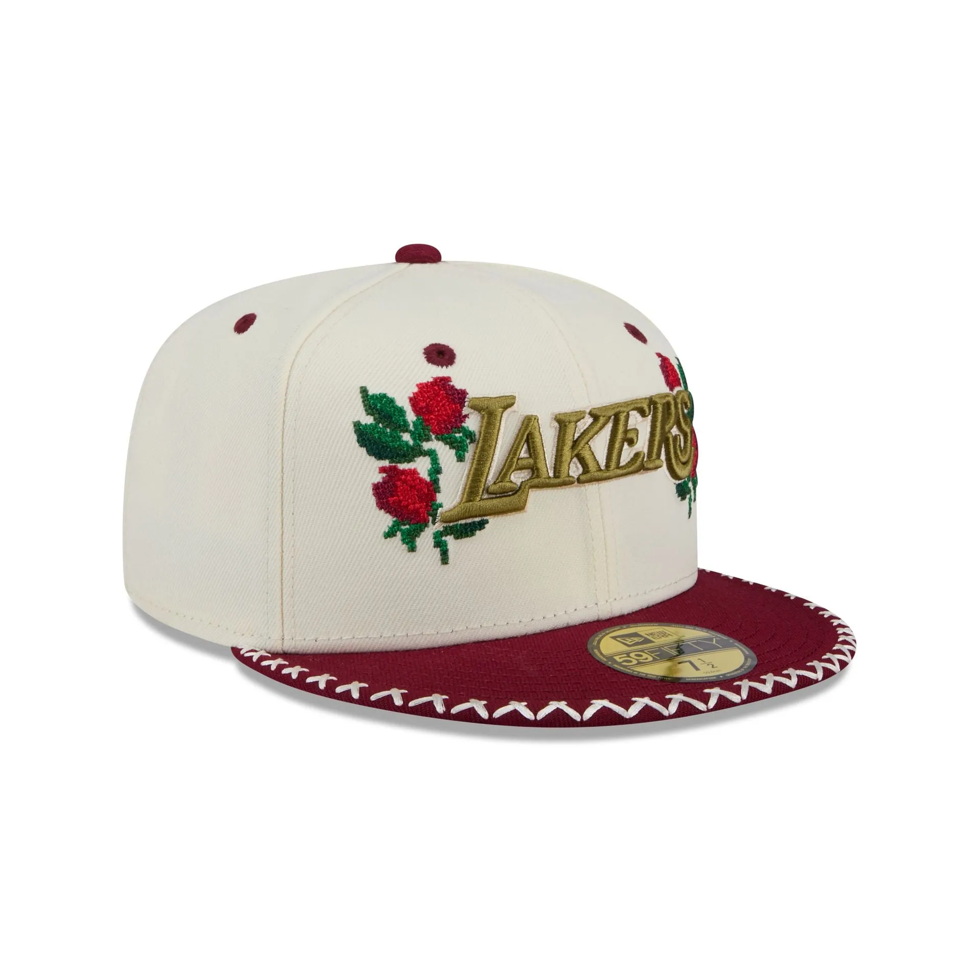 Los Angeles Lakers Novelty Stitch 59FIFTY Fitted Hat sold by New Era product image thumbnail 3