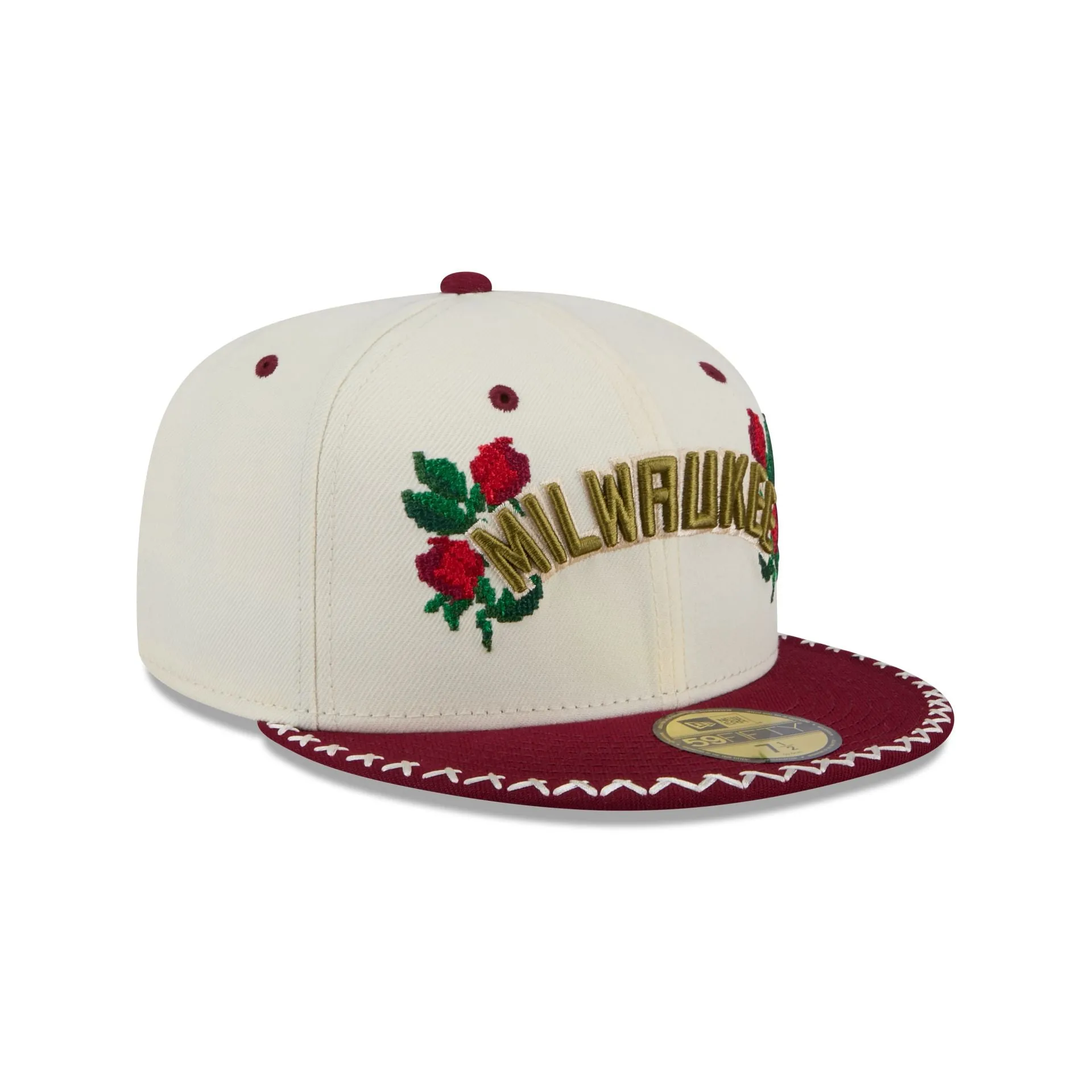 Milwaukee Bucks Novelty Stitch 59FIFTY Fitted Hat sold by New Era product image thumbnail 3