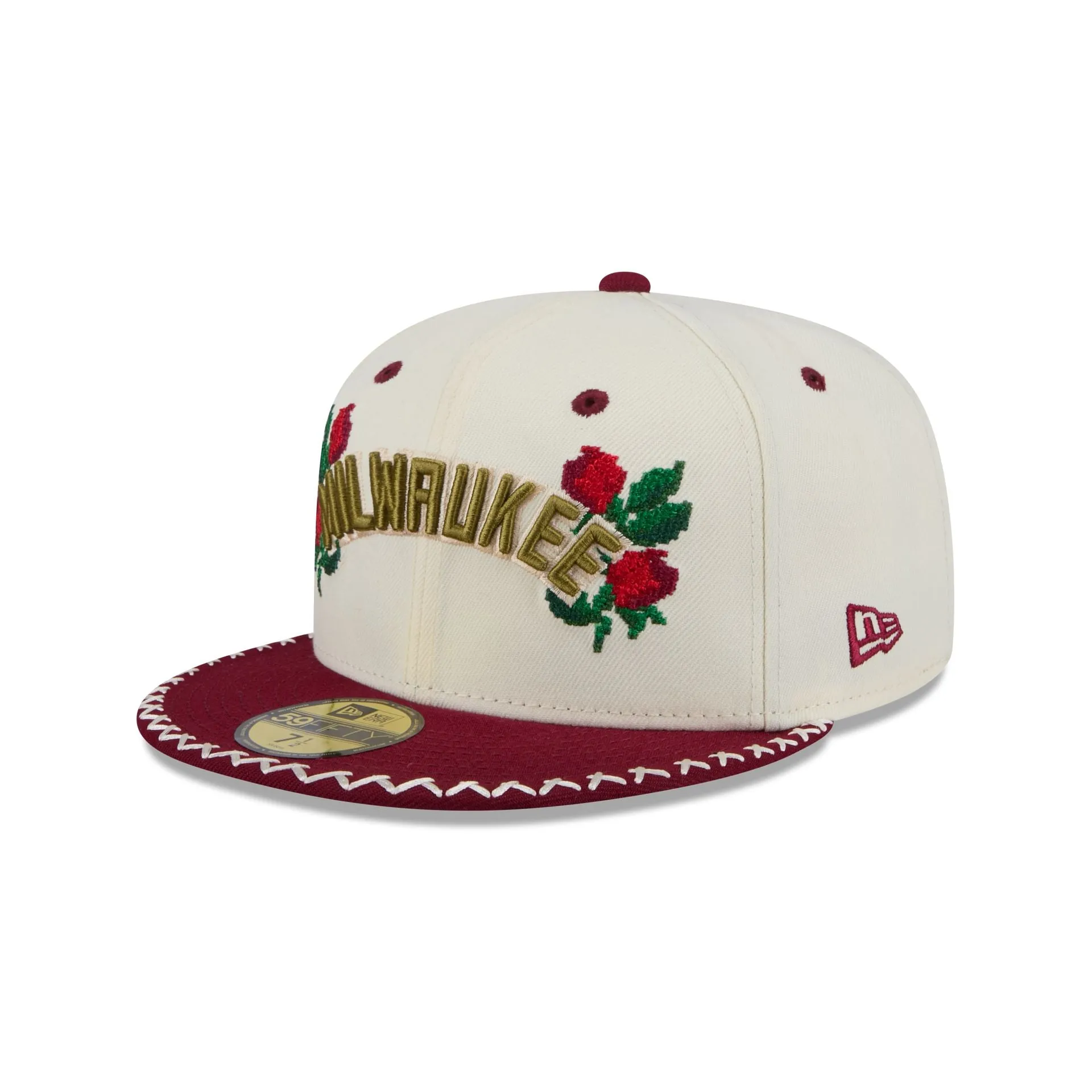 Milwaukee Bucks Novelty Stitch 59FIFTY Fitted Hat sold by New Era