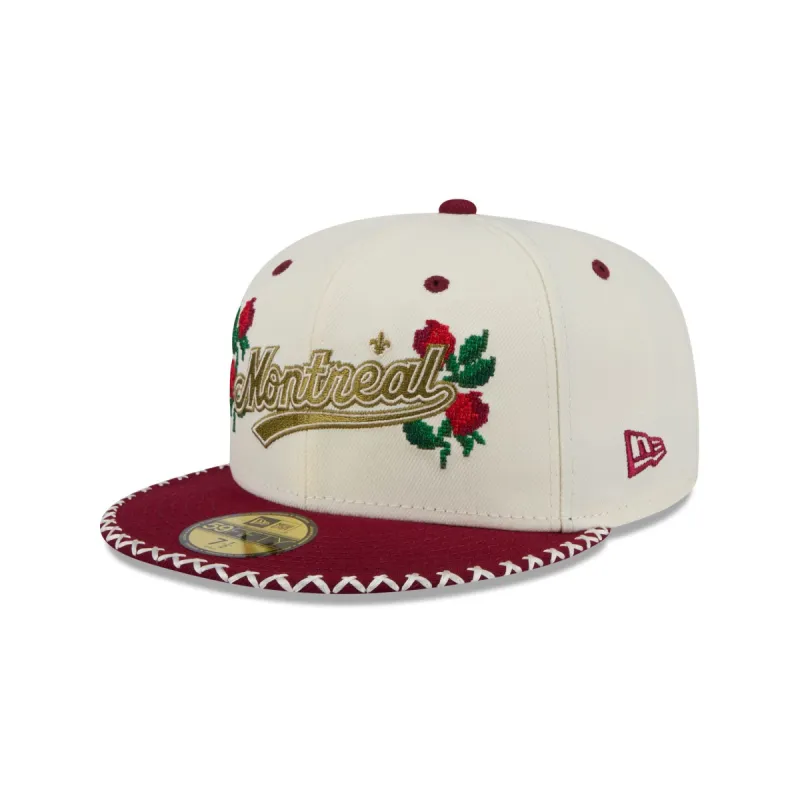 Montreal Expos Novelty Stitch 59FIFTY Fitted Hat sold by New Era