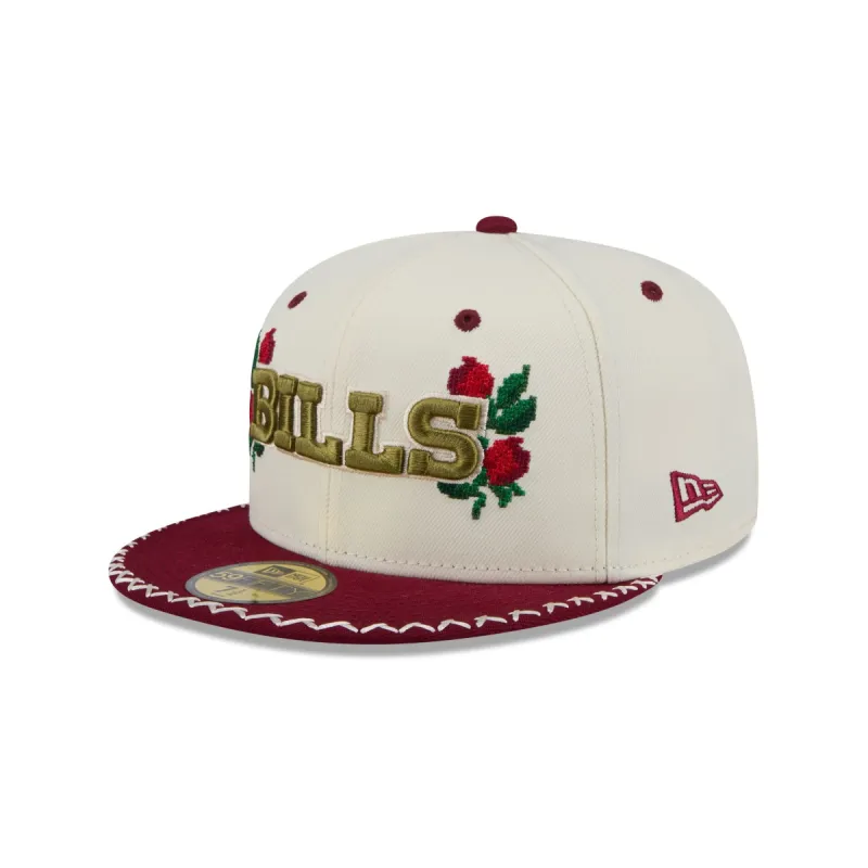 Buffalo Bills Novelty Stitch 59FIFTY Fitted Hat sold by New Era