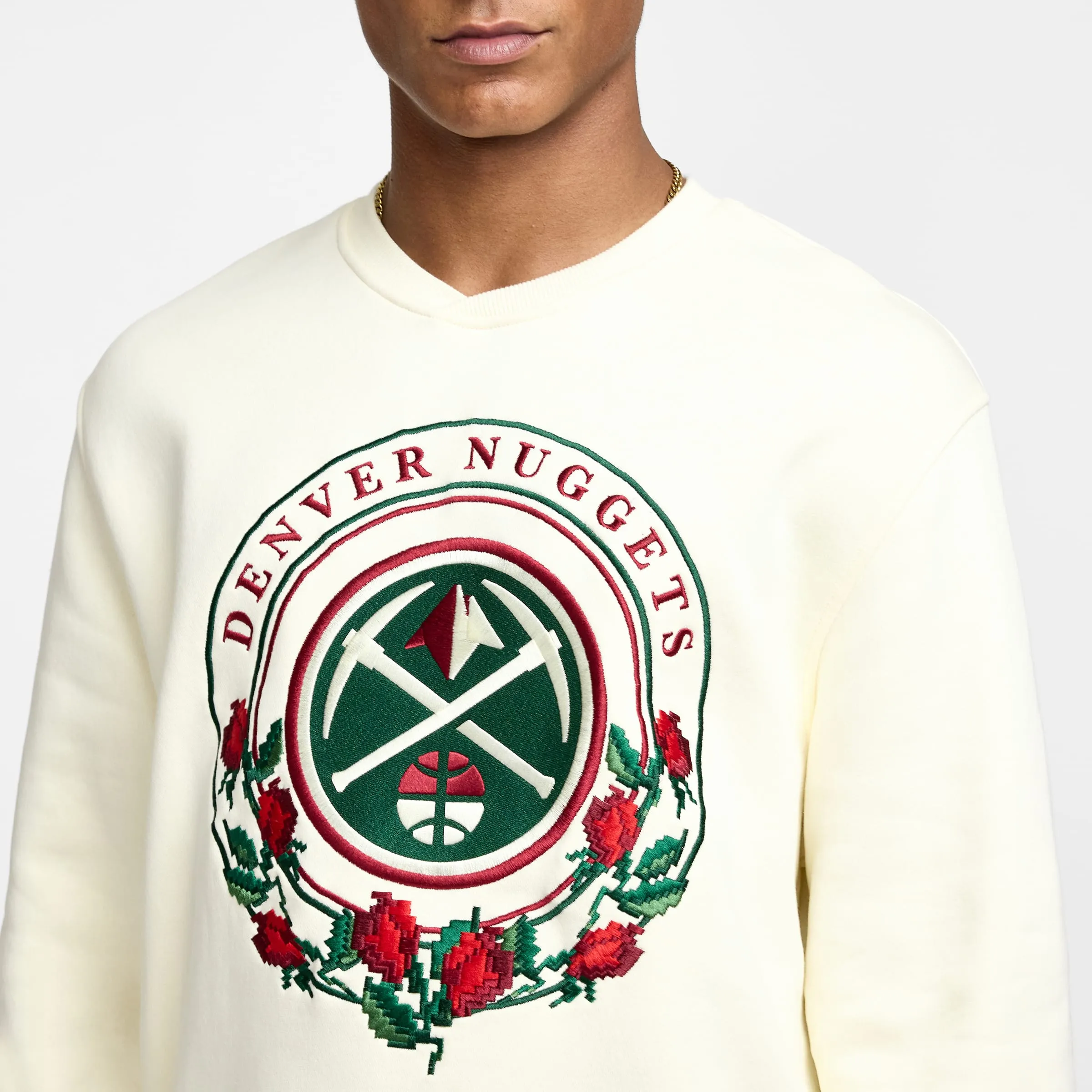 Denver Nuggets Novelty Stitch Crewneck sold by New Era