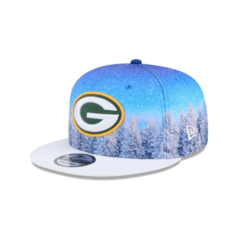 Green Bay Packers Winter Photoreal 9FIFTY Snapback Hat sold by New Era