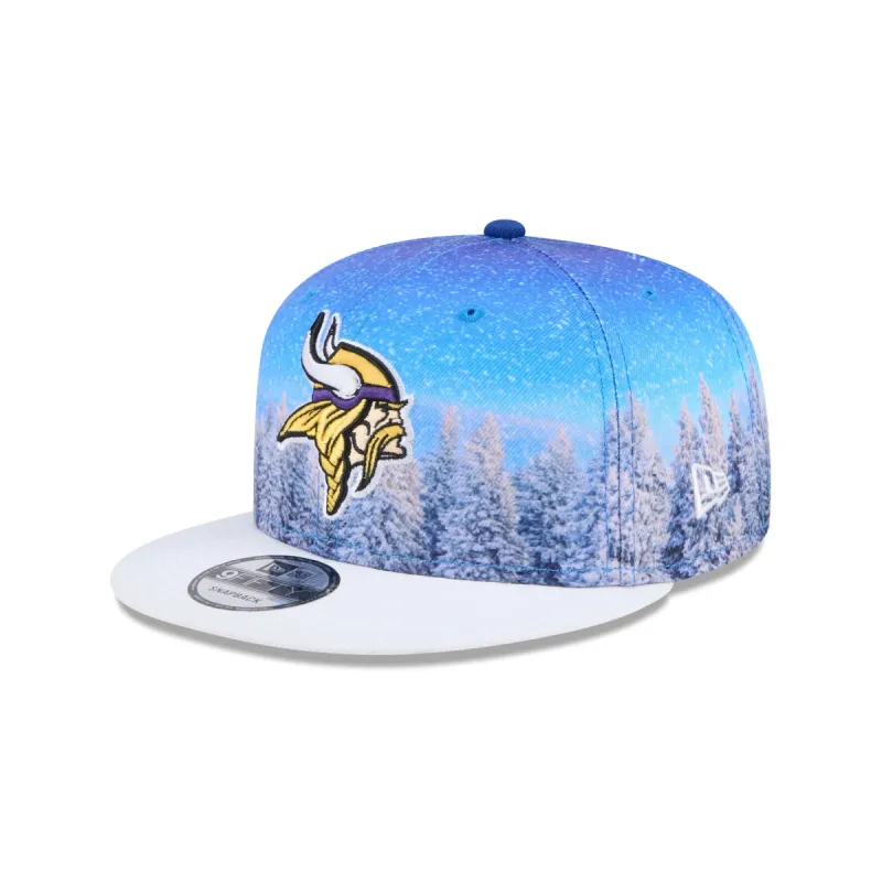 Minnesota Vikings Winter Photoreal 9FIFTY Snapback Hat sold by New Era