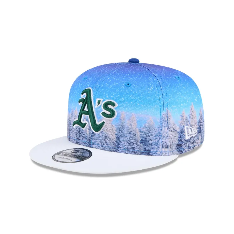 Oakland Athletics Winter Photoreal 9FIFTY Snapback Hat sold by New Era