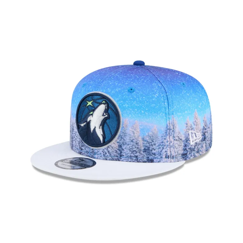 Minnesota Timberwolves Winter Photoreal 9FIFTY Snapback Hat sold by New Era