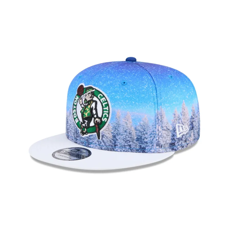 Boston Celtics Winter Photoreal 9FIFTY Snapback Hat sold by New Era