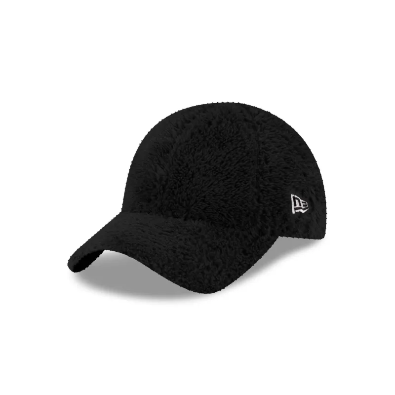New Era Cap Fleece Black 9TWENTY Adjustable Hat sold by New Era