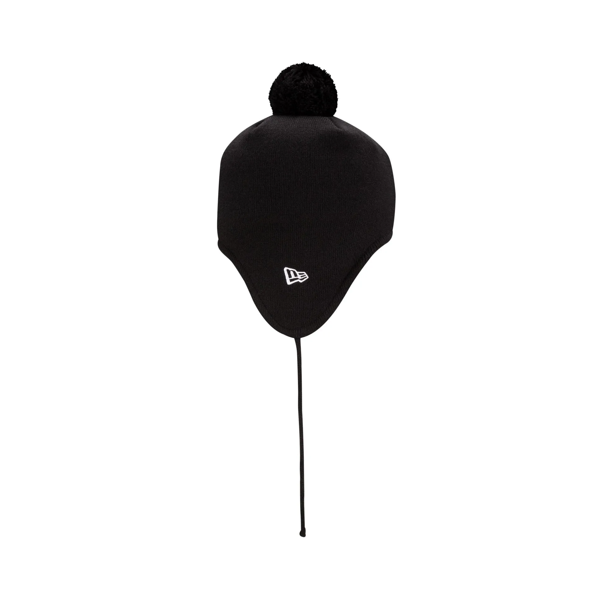 New Era Cap Black Pom Knit Ear Flap Hat sold by New Era product image thumbnail 4
