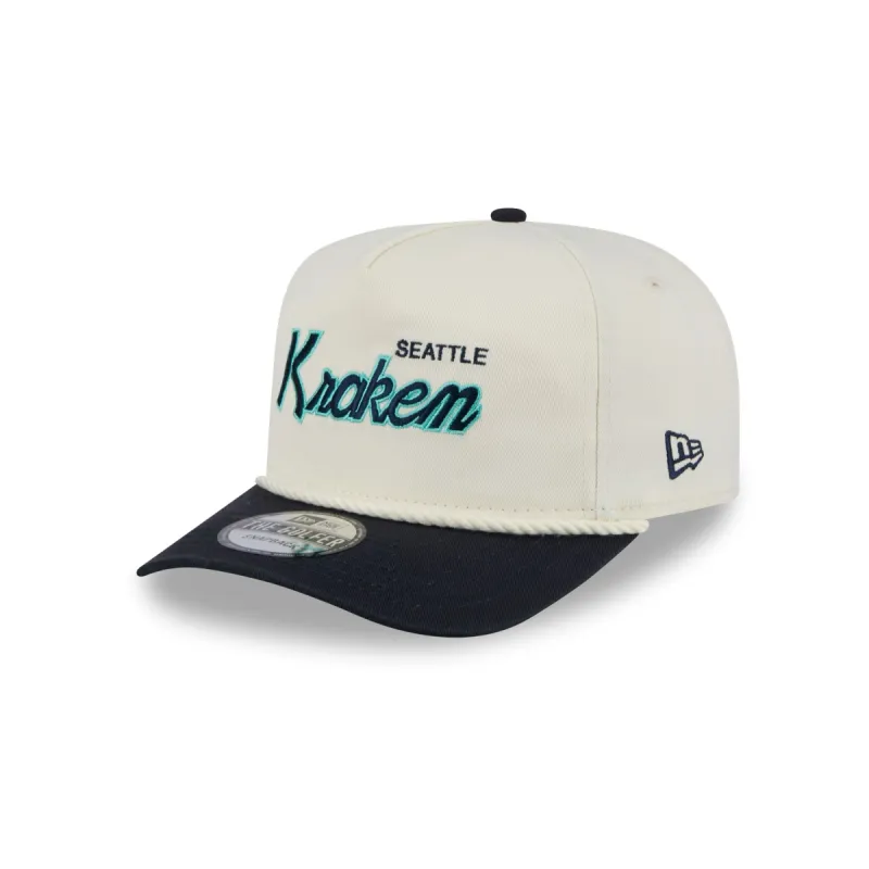 Seattle Kraken Script Golfer Hat made by New Era