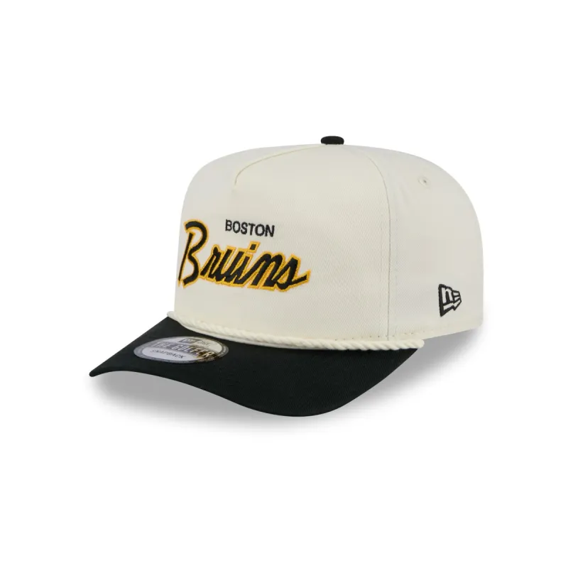 Boston Bruins Script Golfer Hat made by New Era
