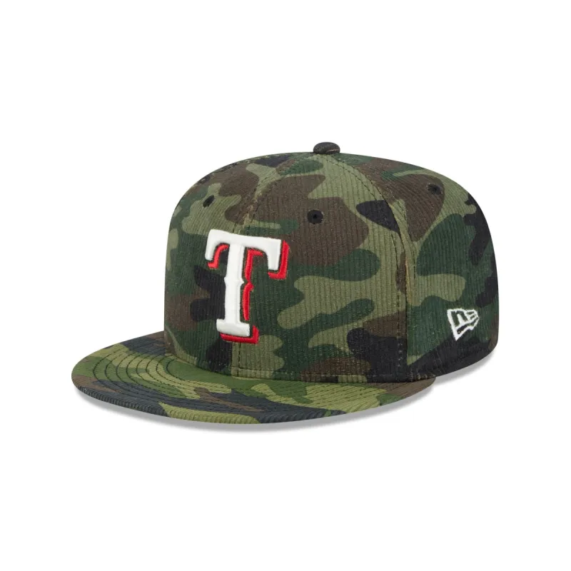 Texas Rangers Camo Cord 59FIFTY Fitted Hat sold by New Era