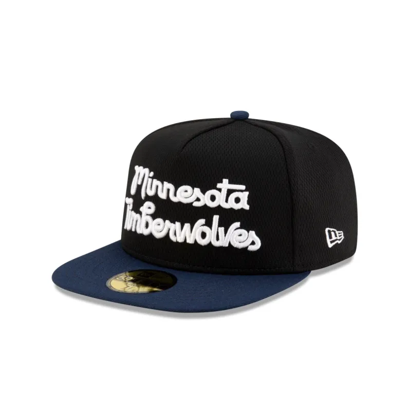 Minnesota Timberwolves Dashmark Mesh 59FIFTY A-Frame Fitted Hat sold by New Era