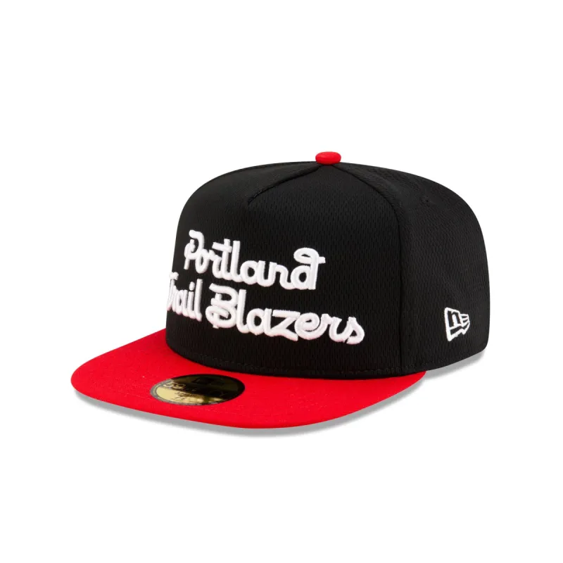 Portland Trail Blazers Dashmark Mesh 59FIFTY A-Frame Fitted Hat sold by New Era