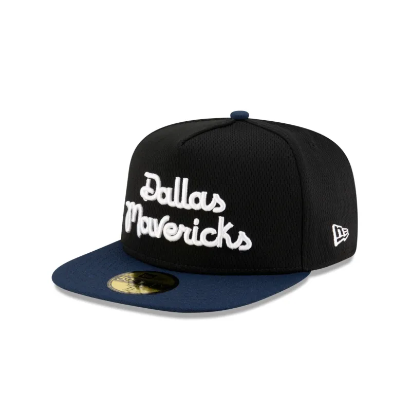Dallas Mavericks Dashmark Mesh 59FIFTY A-Frame Fitted Hat sold by New Era