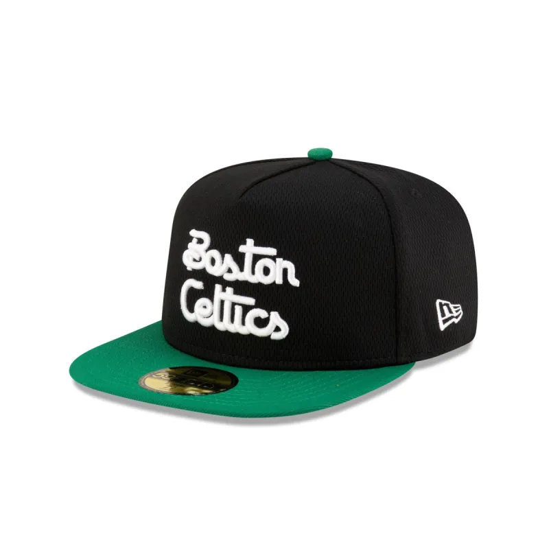 Boston Celtics Dashmark Mesh 59FIFTY A-Frame Fitted Hat sold by New Era