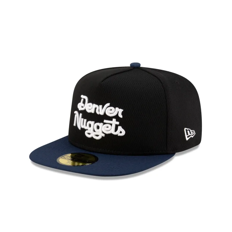 Denver Nuggets Dashmark Mesh 59FIFTY A-Frame Fitted Hat sold by New Era
