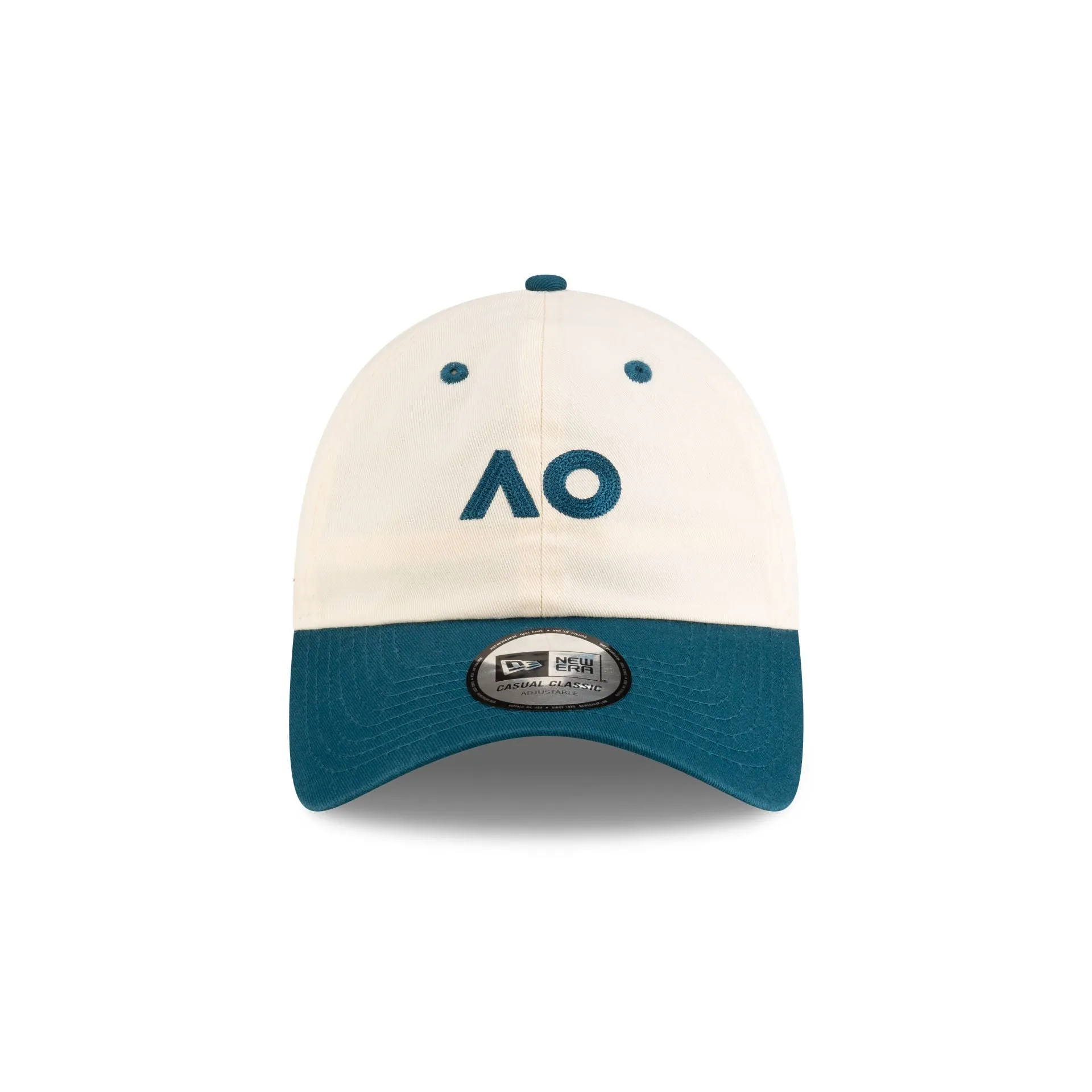 2025 Australian Open Cream Cadet Blue Casual Classic Adjustable Hat sold by New Era product image thumbnail 2