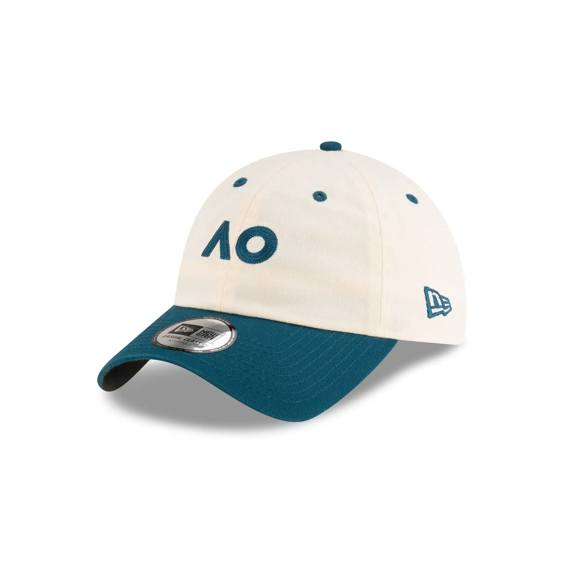 2025 Australian Open Cream Cadet Blue Casual Classic Adjustable Hat sold by New Era product image thumbnail 3