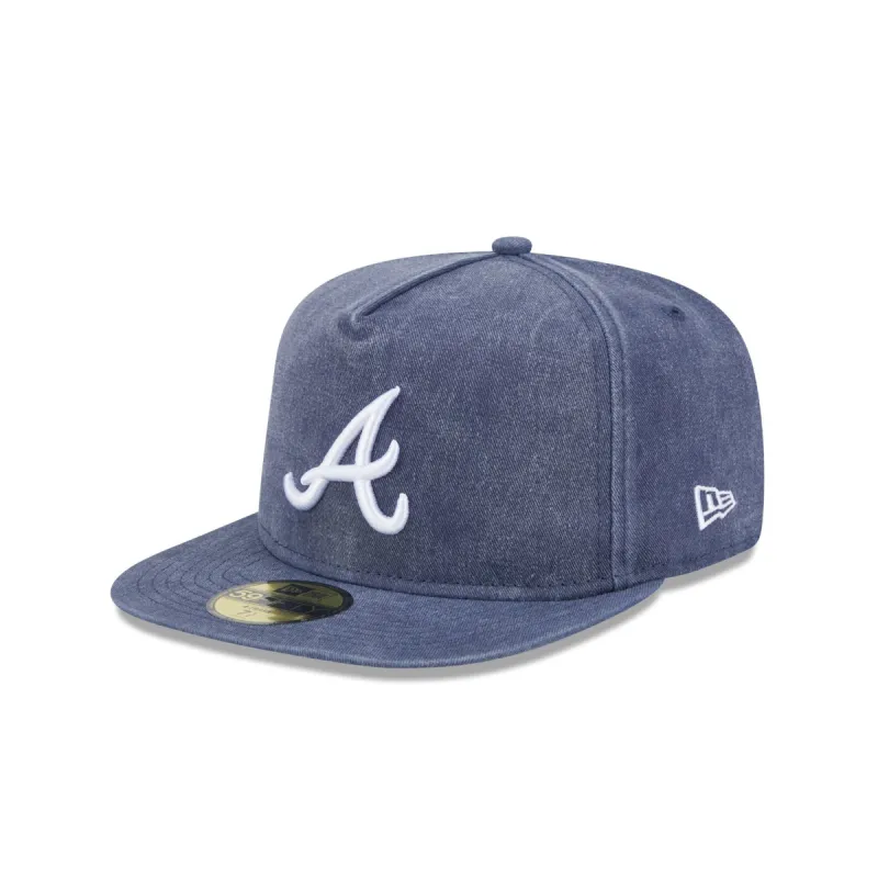 Atlanta Braves Pigment Dye 59FIFTY A-Frame Fitted Hat sold by New Era