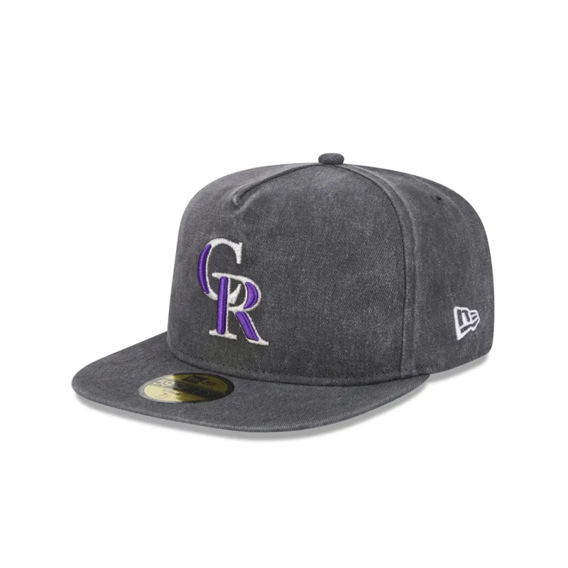Colorado Rockies Pigment Dye 59FIFTY A-Frame Fitted Hat sold by New Era