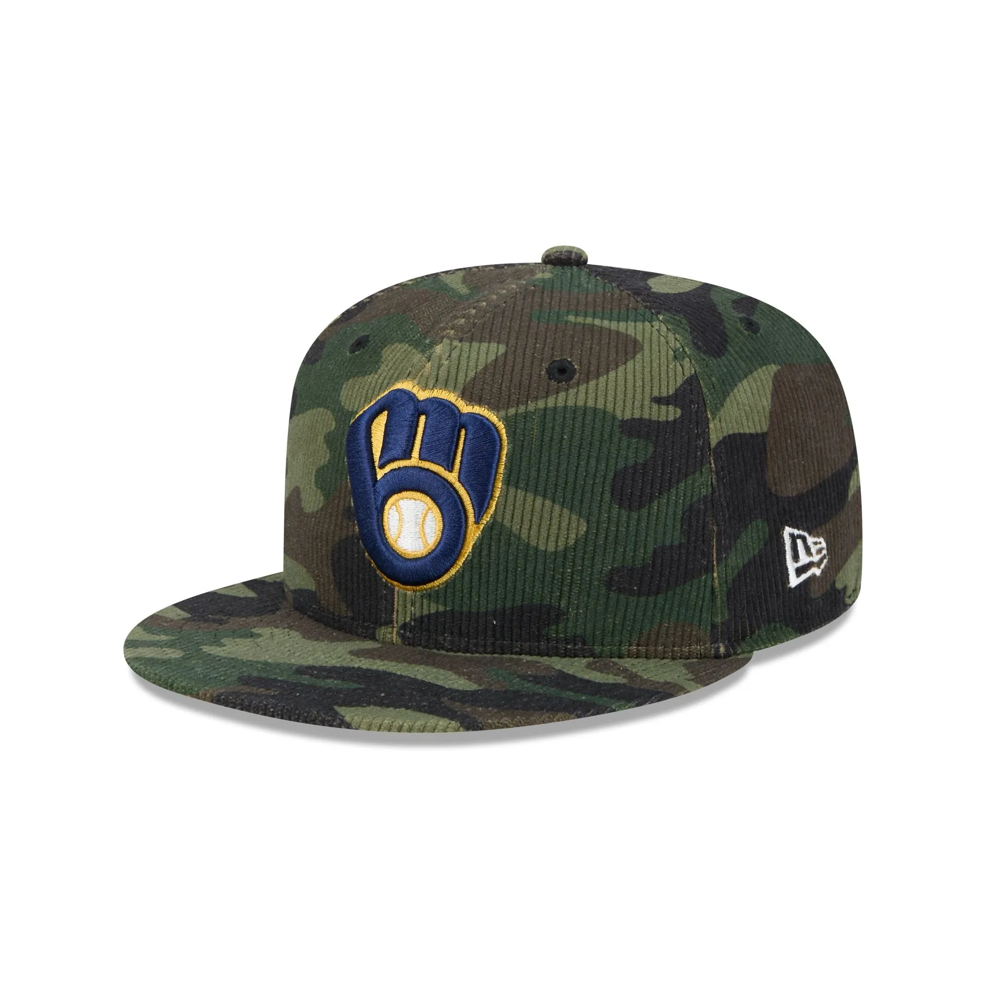 Milwaukee Brewers Camo Cord 59FIFTY Fitted Hat sold by New Era