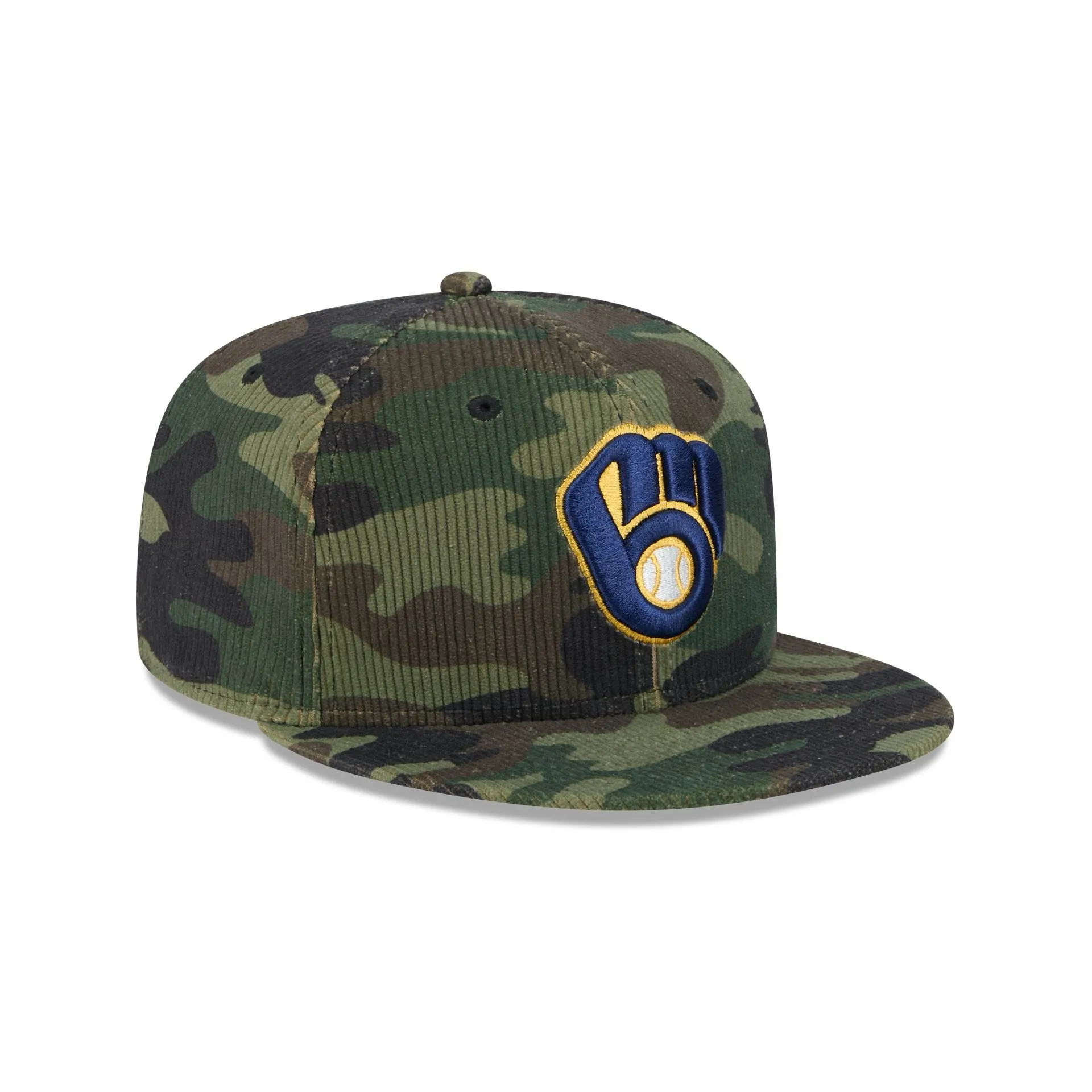 Milwaukee Brewers Camo Cord 59FIFTY Fitted Hat sold by New Era product image thumbnail 3