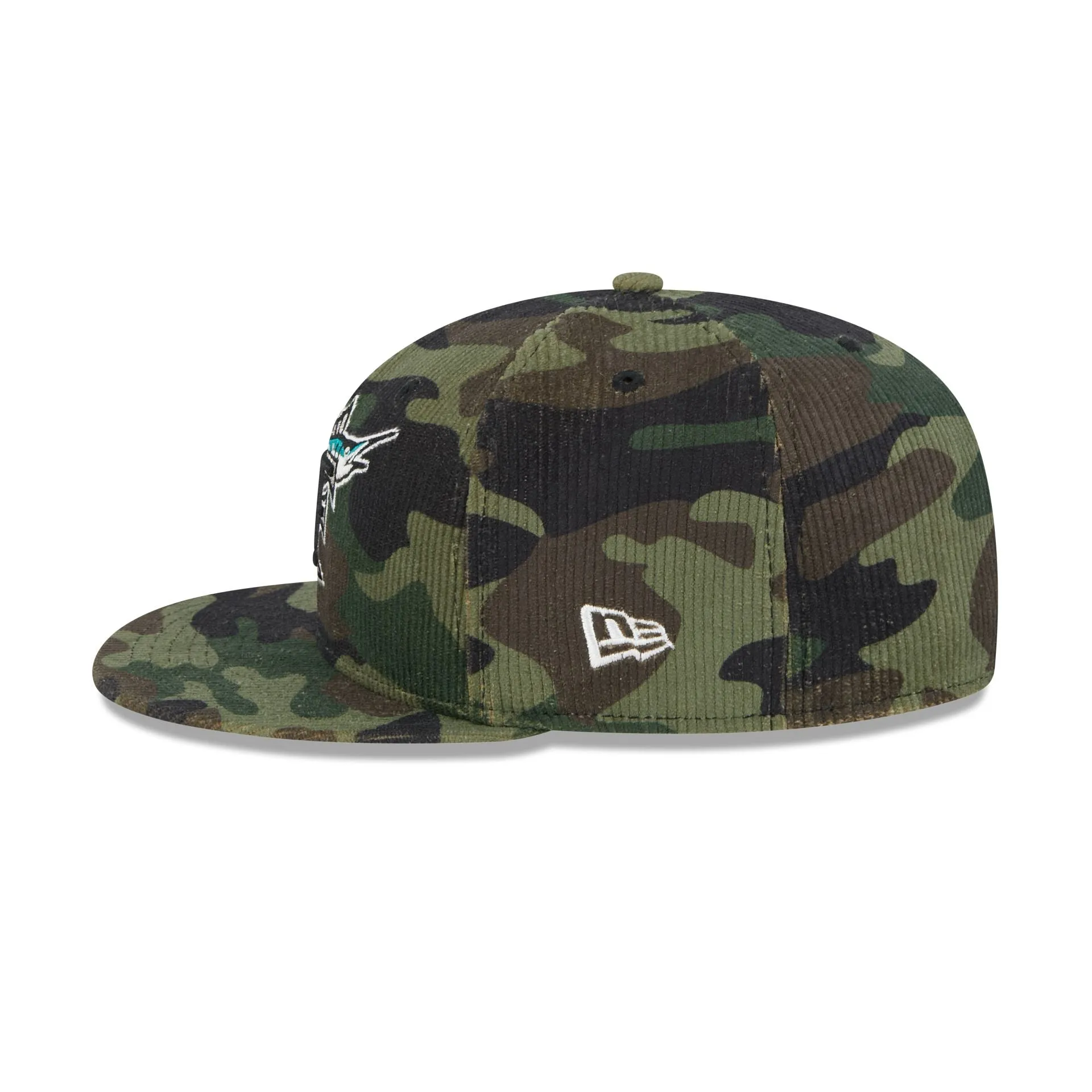 Miami Marlins Camo Cord 59FIFTY Fitted Hat sold by New Era product image thumbnail 4
