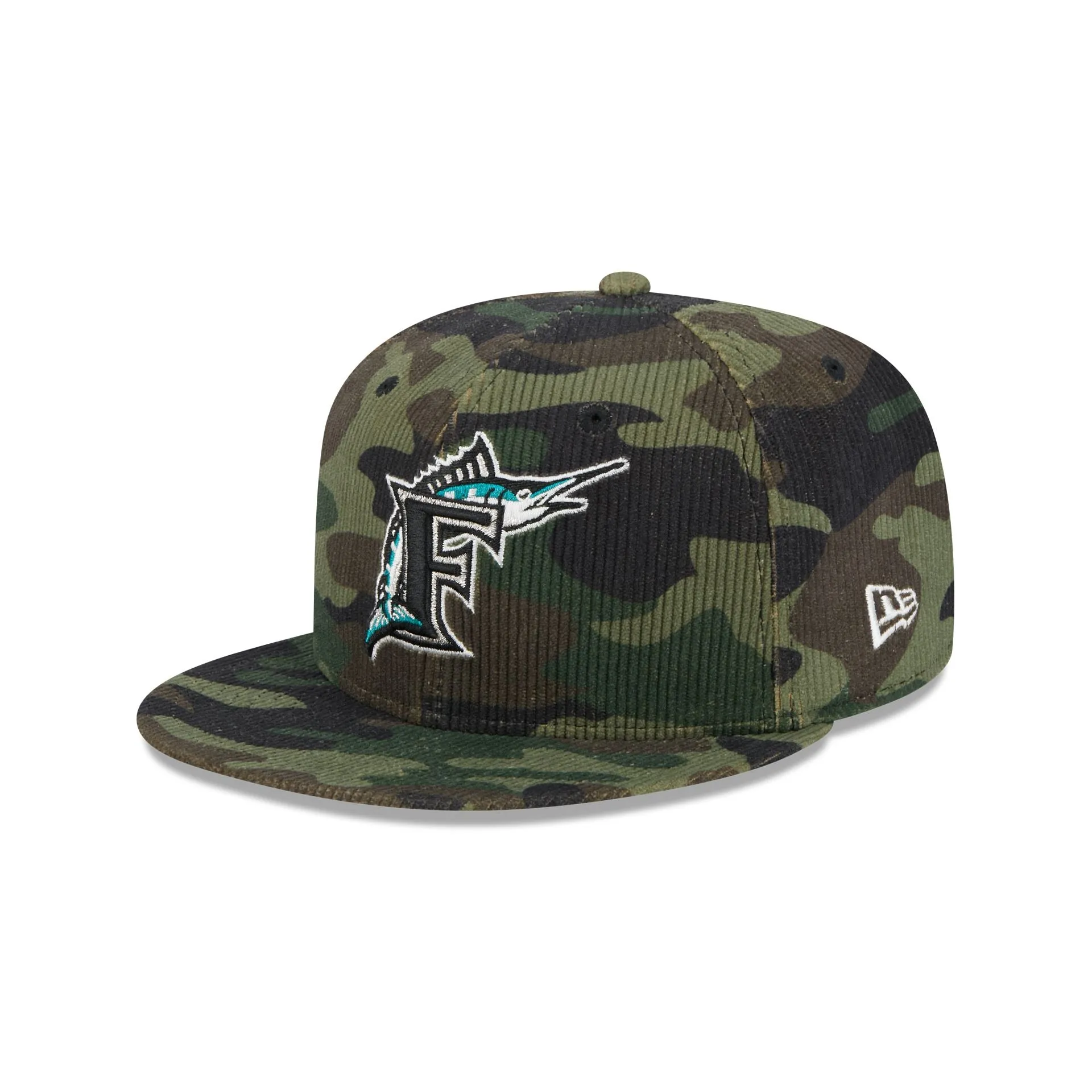 Miami Marlins Camo Cord 59FIFTY Fitted Hat sold by New Era