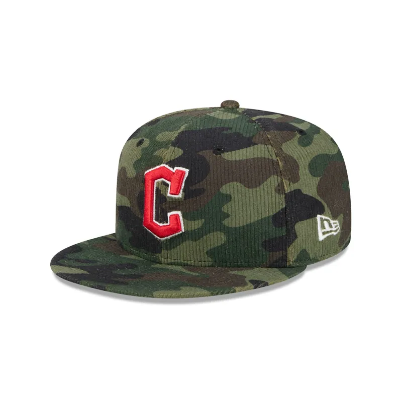 Cleveland Guardians Camo Cord 59FIFTY Fitted Hat sold by New Era