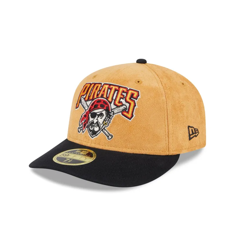 Pittsburgh Pirates Tan Texture Low Profile 59FIFTY Fitted Hat sold by New Era