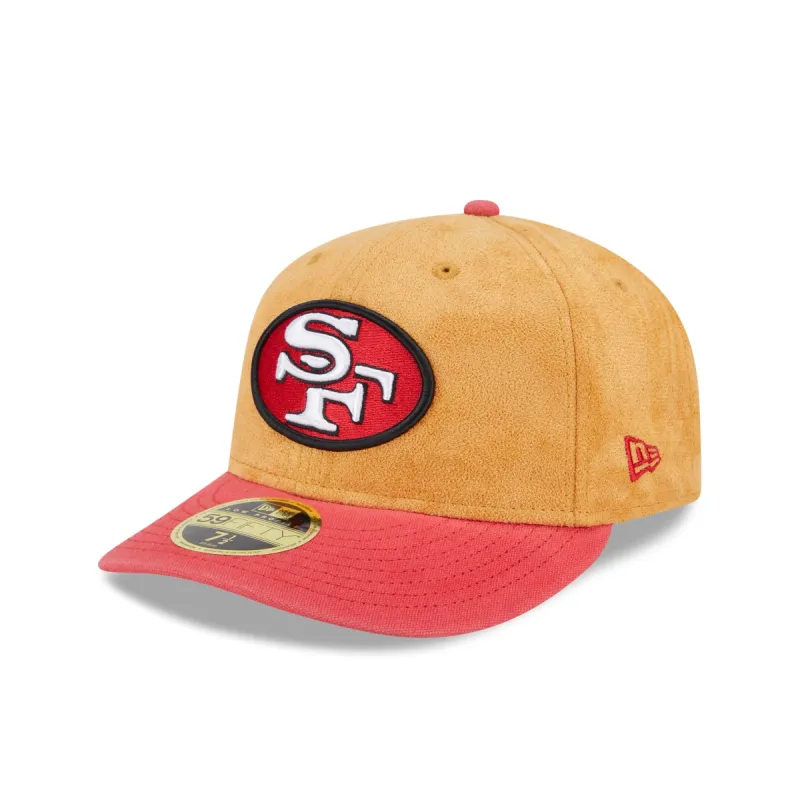 San Francisco 49ers Tan Texture Low Profile 59FIFTY Fitted Hat sold by New Era